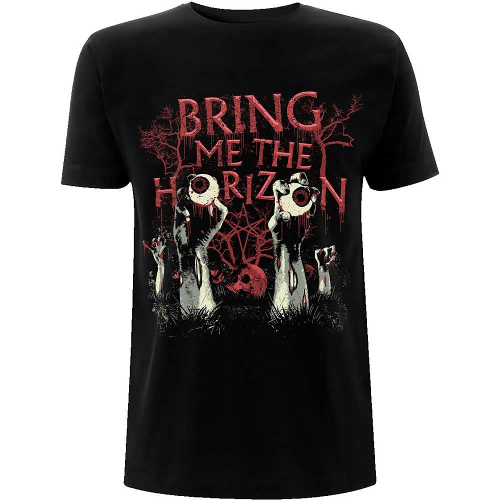Rock Off Bring Me The Horizon 'Graveyard Eyes' (Black) T-Shirt (Medium)
