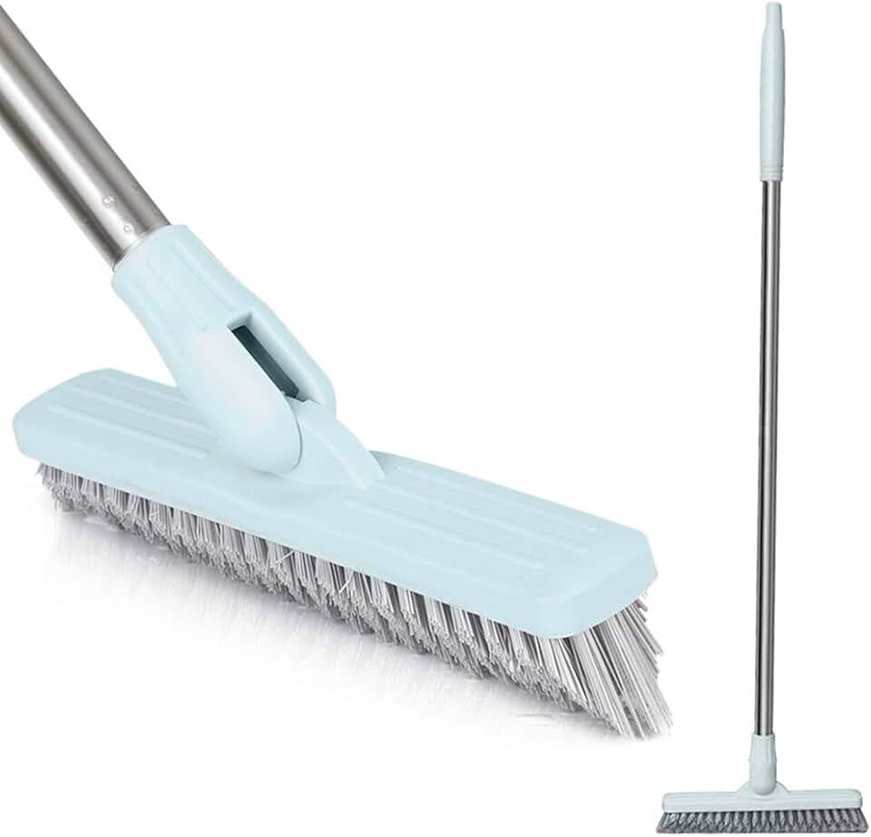grout cleaning brush with long handle