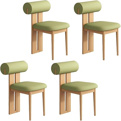Miniatura 49 de YVYKFZD Juego de sillas de comedor de madera, sillas de cocina tapizadas, silla de comedor sin brazos, silla de sala de estar única, para oficinas,