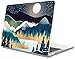 AOGGY Coque Compatible avec MacBook Pro 13 Pouces 2021 2020 2019 2018 2017 2016 Version A2338 M1/A2289/A2251/A2159/A1989/A1706/A1708,Coloré Plastique Coque Rigide Case - Montagne du Soleil 2