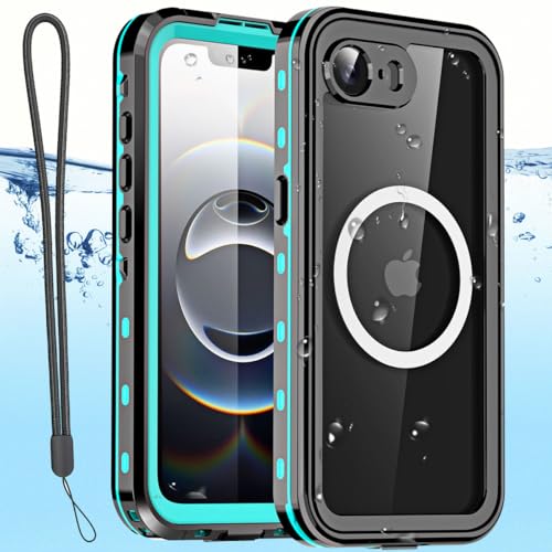 AICase for iPhone 17e/iPhone 16e Case Waterproof with MagSafe Snowproof Dustproof and Shockproof IP68 Certified Real 360 Full Body Protection Fully Sealed Underwater Cover for iPhone 17e/16e 6.1_Blue