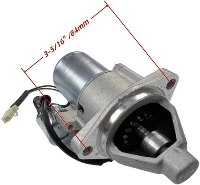 Engine Starter Motor with Solenoid and Bolts -Compatible Replacement for Predator Inverter Generators 9500-Watt Surge / 7600-Watt Running (SKU# 71365, 59188)