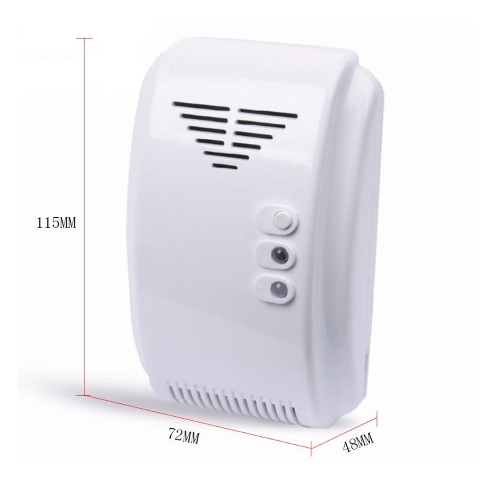 Sensore rilevatore di gas DC12V ad alta stabilità con funzione di rilevamento automatico dei guasti for il suono di allarme flash a LED for camper camper domestico per roulotte, camper, barca, camper