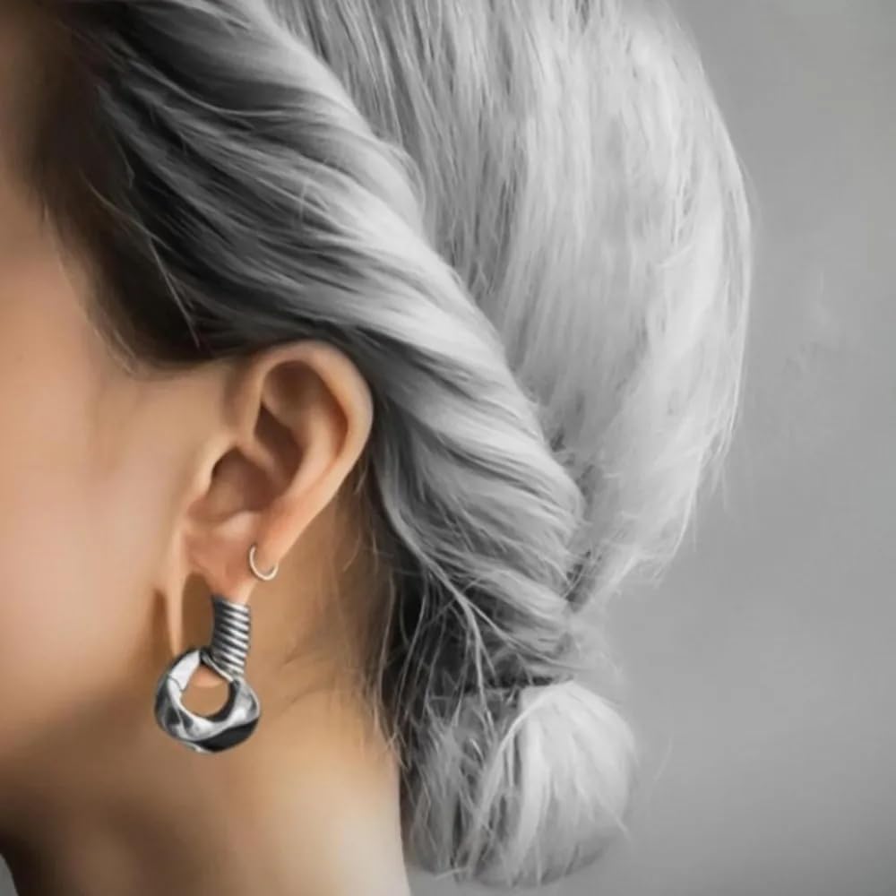 MOQIKAKA16G 18G 20G Surgical Steel Nose Septum Rings Hoops - Stainless Steel Hinged Clicker Segment Nose Rings Hoop Helix Cartilage Daith Tragus Sleeper Earrings, Ear Plugs Tunnels Gauges - Image 7