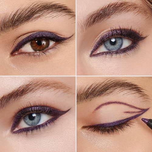 Wonderskin 1440 Longwear Eyeliner (Eggplant) con mascara negra Wonderskin miniatura 2
