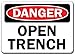 Danger Sign - Open Trench - 10