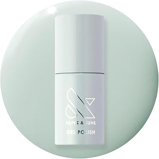 Olive & June Gel Polish | UV LED Nail Lamp Needed | Long Lasting Formula | Up to 21 Days of Wear | Damage-Free Removal | Salon-Quality Manicure, Pedicure at Home | KMC | Pastel Sage