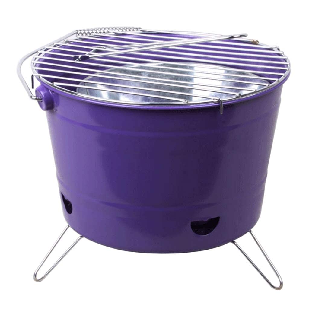 Fire pits Bucket Fire Pit, Fire Pits Outdoor Wood Burning Steel BBQ Grill Firepit Bowl With Mesh Spark Screen Cover Log Grate Wood Fire Fire pit