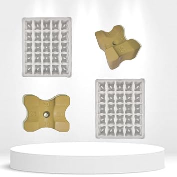Cover Block Mould(Combo) 20,25,40,50 MM (25 CAVATY) Column Cap & Base (Plastic)