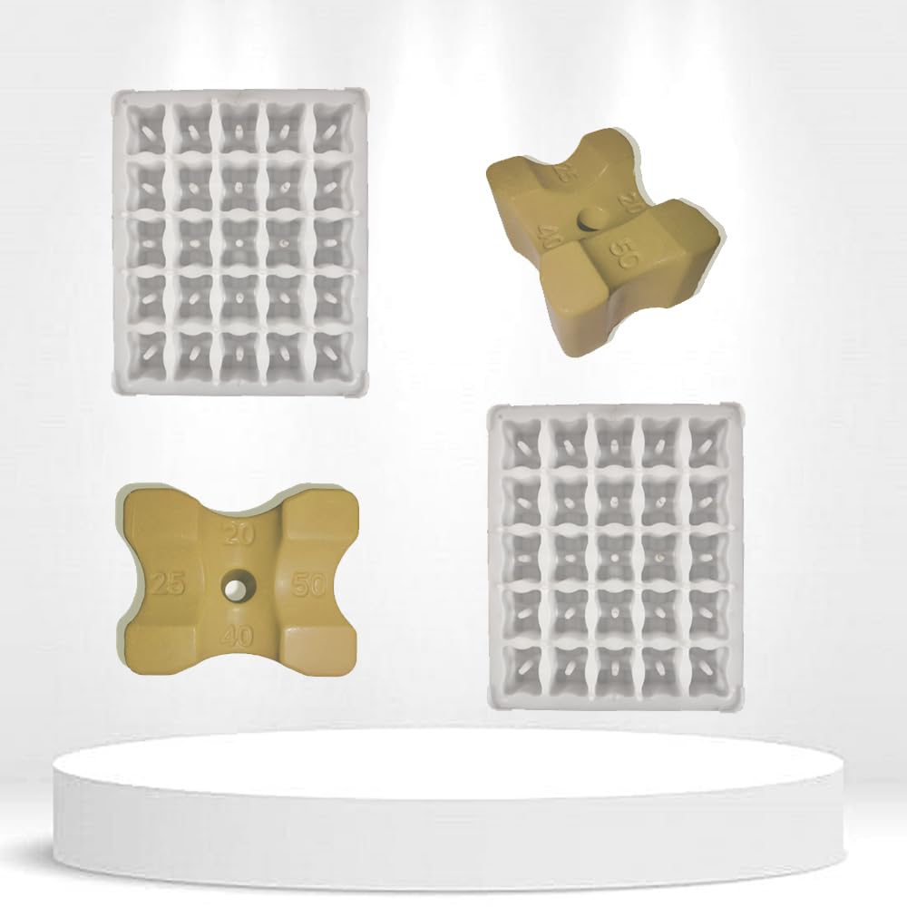 Cover Block Mould(Combo) 20,25,40,50 MM (25 CAVATY) Column Cap & Base (Plastic)-image-44