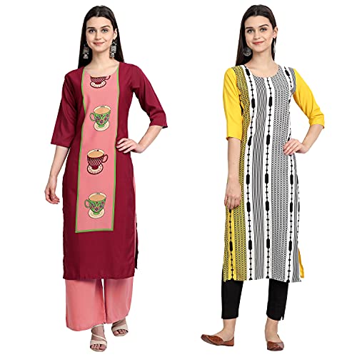 Image of Women's Crepe Regular Kurta