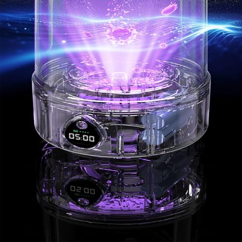Portable Laundry Cup 360° blue light disinfection 1.5L Mini Portable Washer USB Charging with 2 Modes for Bra, Underwear, Socks