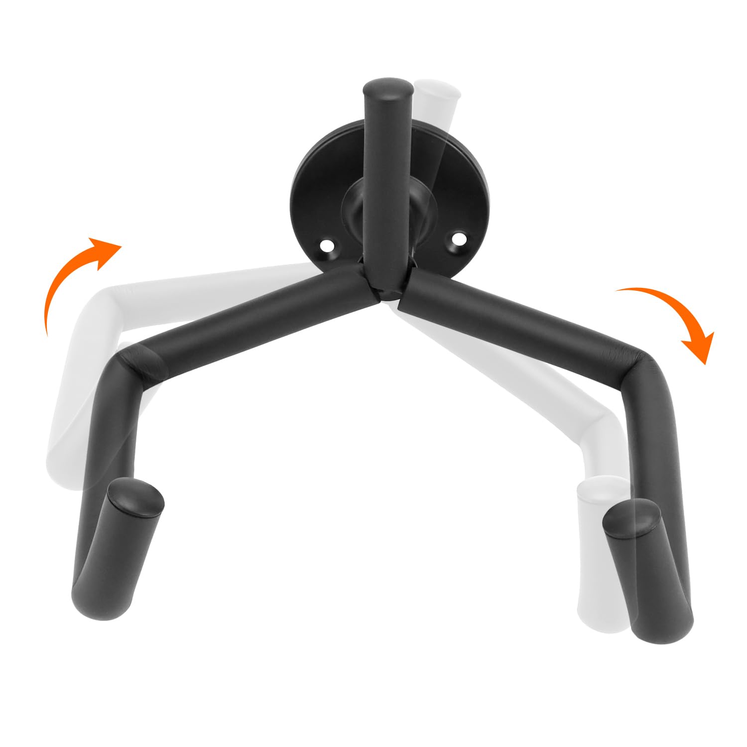 QWORK® 2 Pack Guitar Wall Mount Hanger Metal Wall Bracket with Protective Sponge for Guitars Ukuleles, and More - Image 4