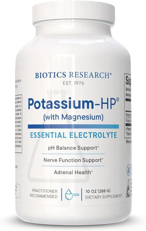 Evorina Biotics Research Potassium HP Potassium with Magnesium, Powdered Formula, Electrolyte, Supports Cardiovascular, Renal and Bone Health, Essential Mineral for Vascular and Muscle Function, 10 Ounces | High Strength Herbal Supplement | Clean Label Ayurvedic Wellness-image-20