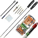 One Piece 36" Long Carbon Fiber Gun Cleaning rods 2pc Pack (4mm 5mm) Chamber Cleaning rods with 9 mm