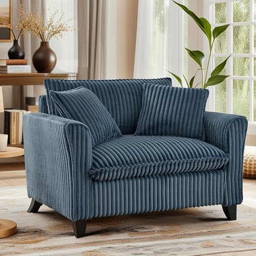 Amazon.com: ERYE Oversized Corduroy Accent Chair,47-Inch Deep Seat ...