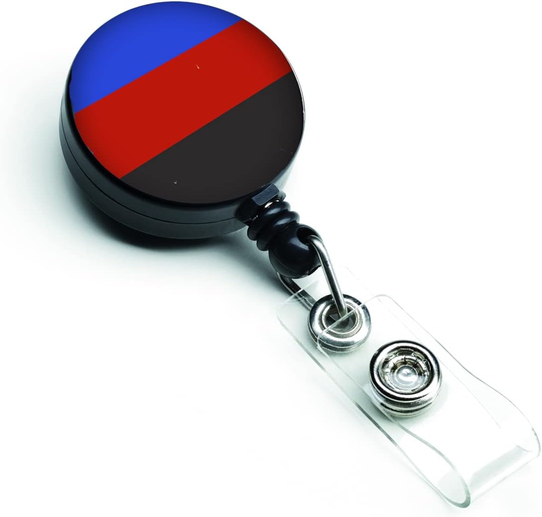 Caroline's Treasures CK7998BR Nonbinary Pride Retractable Badge Reel for Nurses ID Badge Holder with Clip Retractable Employee Badge Holder, Belt Clip, Multicolor image 4