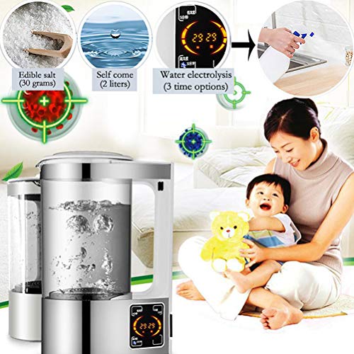 Maschine zur Herstellung von Desinfektionsmitteln, 2000 ml hausgemachte Maschine mit physiologischer Kochsalzlösung, für Zuhause/Büro/Fabrik/Werkstatt