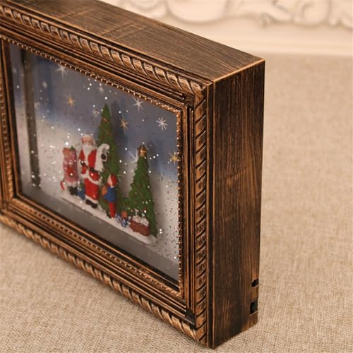 Décoration de Noël rotative avec image pour une ambiance chaleureuse - 8