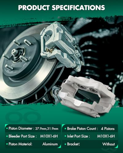 Image of SCITOO 185084 185085 Rear Left & Right Disc Brake Calipers Assembly Without Bracket for Chrysler for 300,for Dodge for Challenger /for Charger /for Magnum,for Jeep for Grand Cherokee