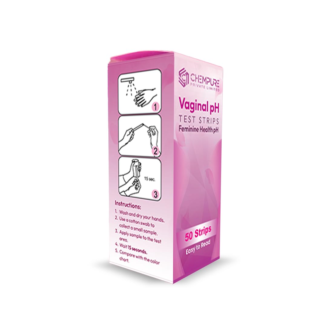 Vaginal pH Test Strips, Feminine Health Screening, 50 Strips, pH Range 3.0-6.5, Easy to Read-image-33