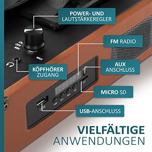 Valise pour tourne-disque | Bluetooth | USB | Line-Out | AUX IN | Micro SD | Tourne-disque | Tourtable | Platine disque… - Les Beatles, Paul McCartney, John Lennon, RIngo Starr, George Harrison Valise pour tourne-disque | Bluetooth | USB | Line-Out | AUX IN | Micro SD | Tourne-disque | Tourtable | Platine disque… – Image 3