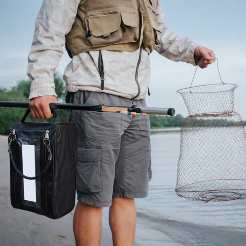 Bolsa para equipo de pesca Sunnymove modelo JIH-Sunnymove-2478 de cuero suave impermeable 12 x 7.5 x 5.5 pulgadas miniatura 5