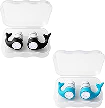 COYUN 2 Paires de Bouchon Oreille Piscine, Bouchon Oreille Enfant, En silicone souple, Bouchons d'oreille pour Enfants, Bouchons d'oreilles de Natation, pour le Surf et Autres Sports Nautiques