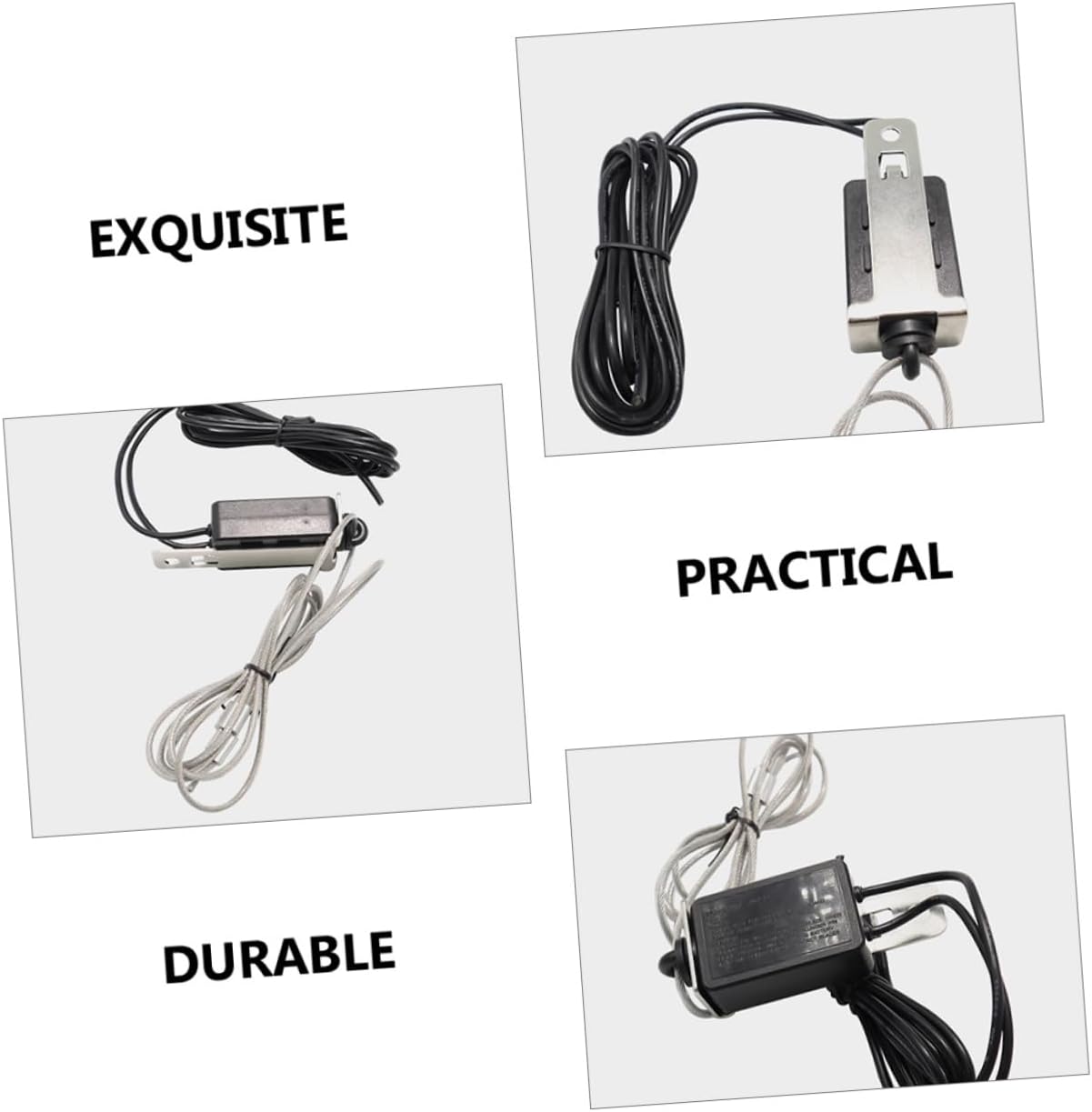 ULTECHNOVO Gauge Breakaway Lanyard Trailer Brake Controller Cable Electric Brake Rv Breakaway High-Temperature Resistance Abs Corrosion-Resistant Easy to Install