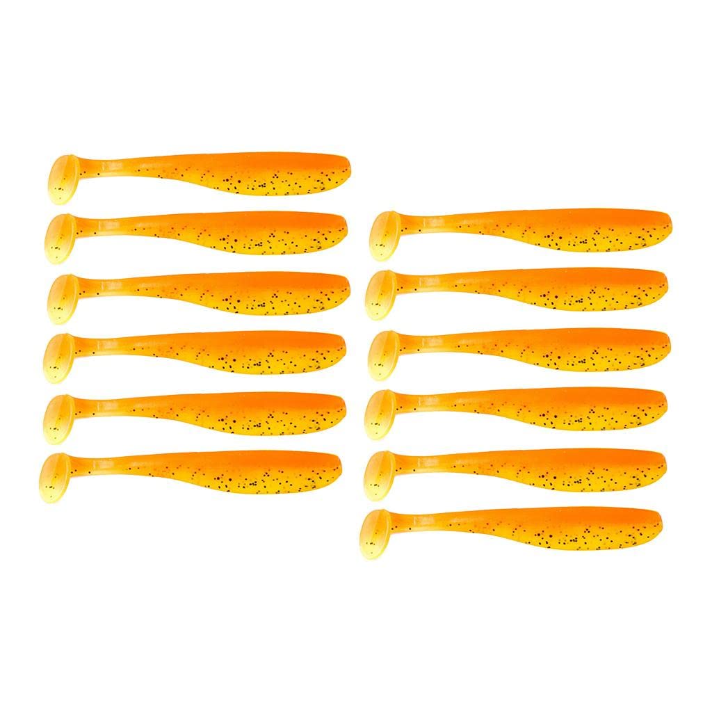 LOOM TREE® 12Pcs Soft Fishing Lures Set Paddle Tail Worm Baits Shad Minnow Swimbaits A | Fishing | Baits, Lures & Flies | Soft Polys