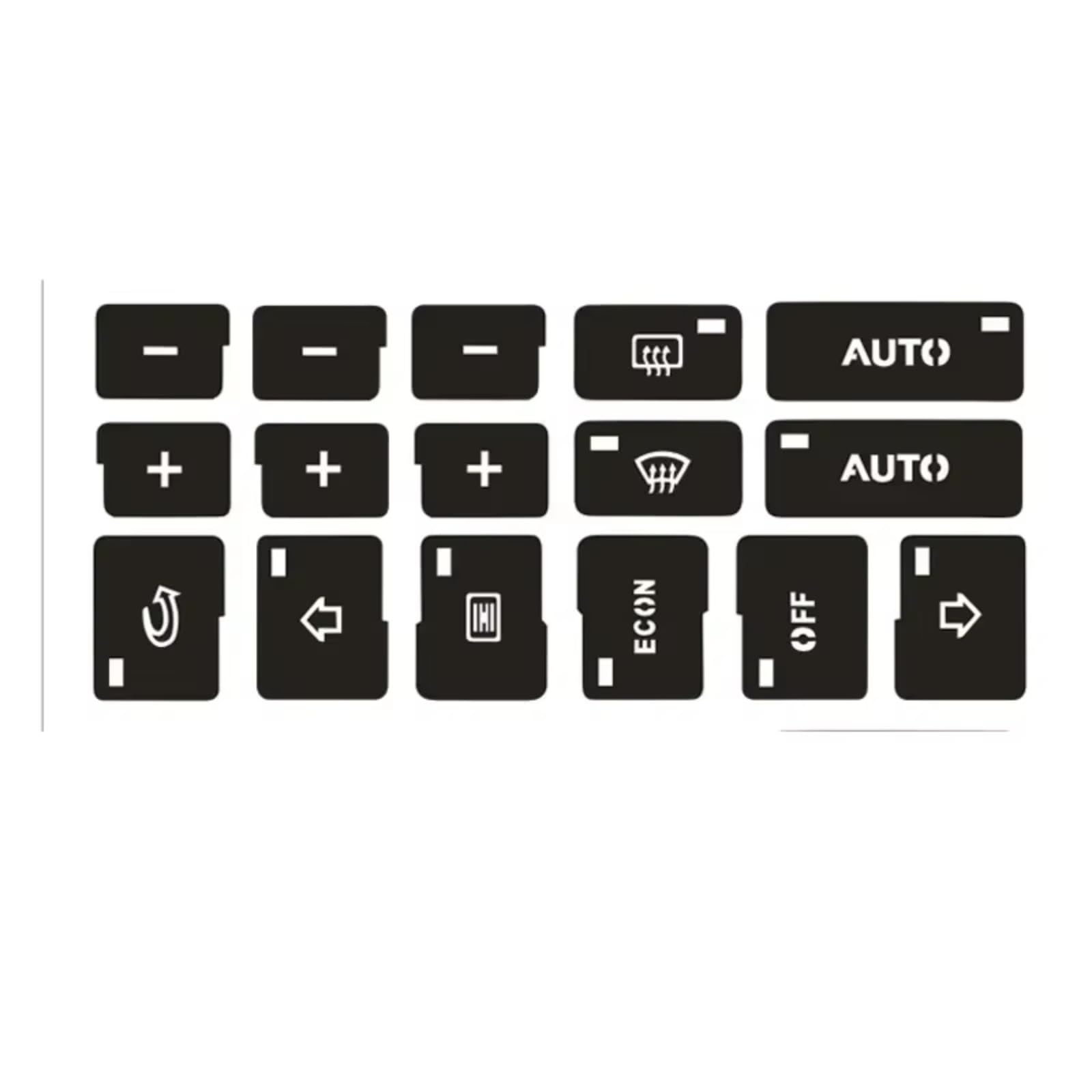 Car Button Stick Compatible with A4 B6 B7 2000 2001 2002 2003 2004 Car Air Condition Ac Climate Control Button Repair Stickers Decals with Accessories(A)