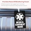 Medical Equipment Luggage Tag for Travel, Suitable for CPAP Equipment, Diabetic Supplies, Respiratory Devices, 1 Luggage Tag (White and Red) #5