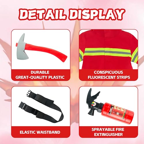 Disfraz de Bombero para Niños Talla 5 miniatura 3