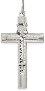 Colar de prata esterlina 925 com pingente religioso, crucifixo latino, joias finas para mulheres, presentes para ela