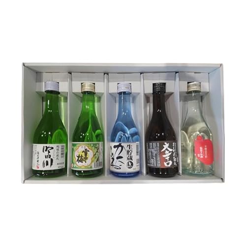 酒 越後くびき野 300ミリリットル 5銘柄 セット 純米酒 お酒 アルコール ギフト