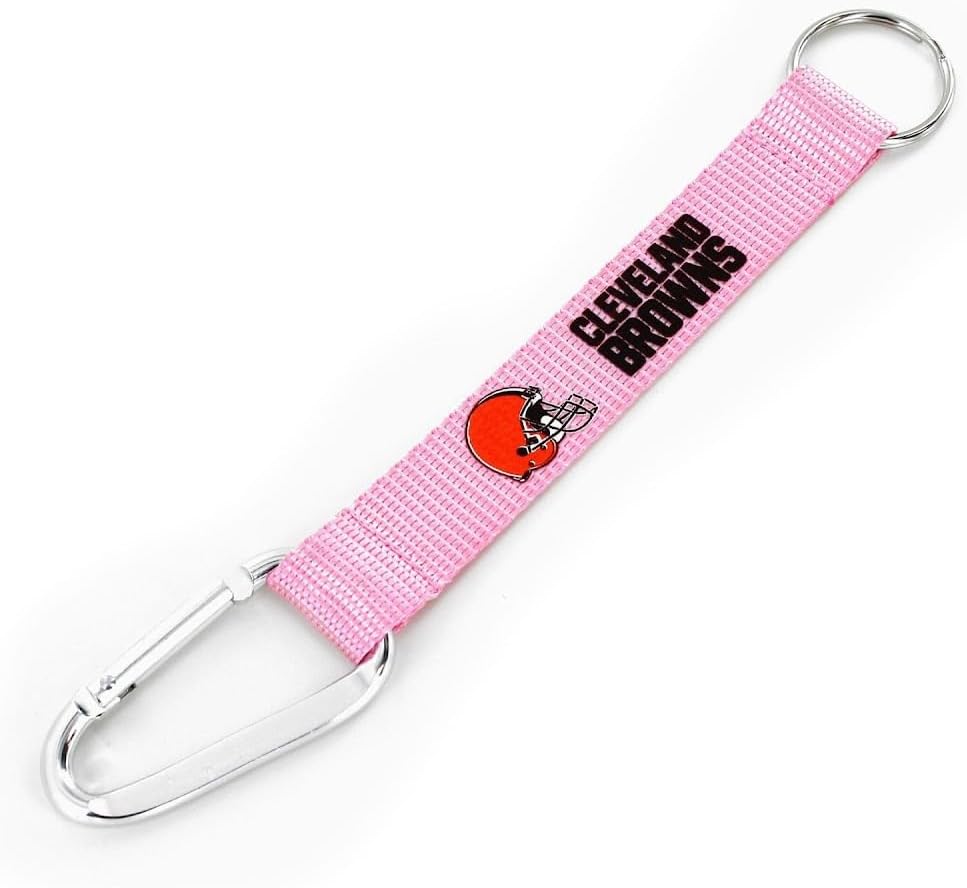 aminco NFL unisex-adult Nfl Carabiner Lanyard Keychain