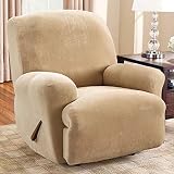 SureFit Stetch Pique Large Lift Recliner Slipcover-94% Polyester 6% Spandex-Form Fit- One Piece- Mac