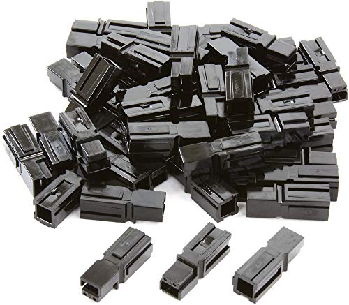 Anderson Power Products 1327G6-BK PP15/30/45 Powerpole Connector Colored Housing, Black (50 pieces)