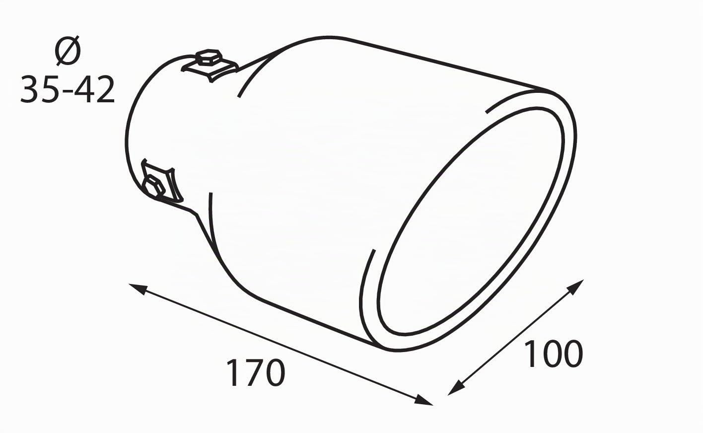 Lampa 40873 Embout d'échappement TS-39