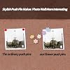 30 Pcs Flowers Push Pins Decorative Thumb Tacks in 5 Colors Cute Office Decor for Cork Board Bulletin Board, Photos Wall Maps and Other Offices Schools Supplies Christmas Decoration #4