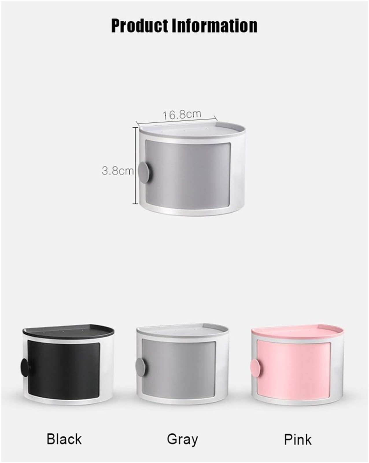 HLTYGWX Portarrollos de Papel higiénico Estante de Papel higiénico Estante de Almacenamiento montado en la Pared Champú Organizador de cosméticos Titular Accesorios de baño para el hogar, Soporte de
