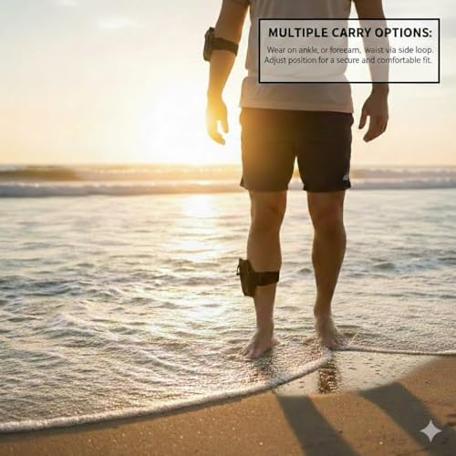 Bolsita impermeable IPX8 para brazalete, bolsa seca pequeña sumergible para llaves, tarjetas y efectivo para natación, snorkel y deportes al aire libre miniatura 3