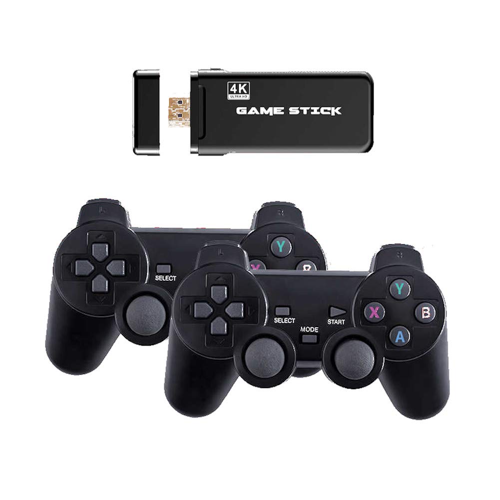 Careflection 4K HD TV video game Console built in 3000 Games PS1 Arcade Emulators game console Multiplayer wireless joystick Controller U8 3D game console-image-34