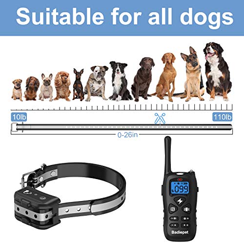 Badie Pet Dog Training Collar With Remote, Electronic Dog Shock Collar With Beep, Adjustable Vibration And Shock Levels, Waterproof Dog Training Collar For Small Medium Large Dogs, P11, Black #TOP5