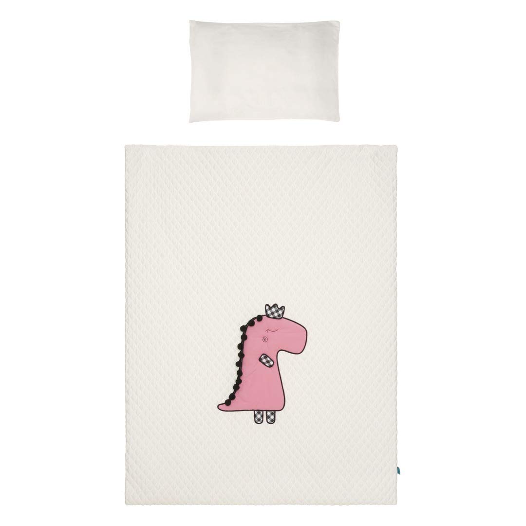 5902012149805 pościel 100/135 "Dino" 3 CZ - Ecru rose, wielokolorowa