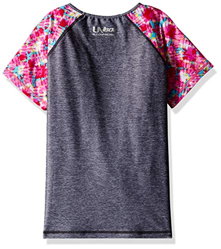 Image of Speedo Girls' Uv Swim Shirt Short Sleeve Printed Rashguard