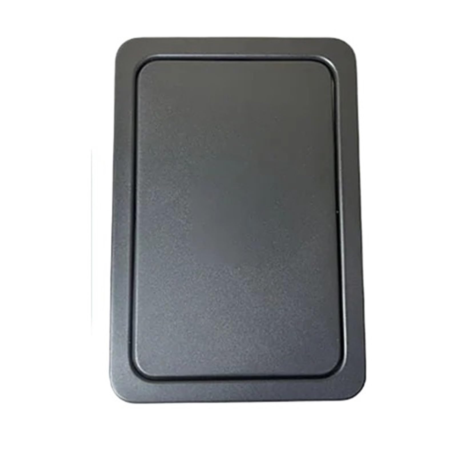 Built-in Countertop Trash Bin Lid And Waste Chute, Stainless Steel Balance Flap Cover, Silver Grommet Swing Can