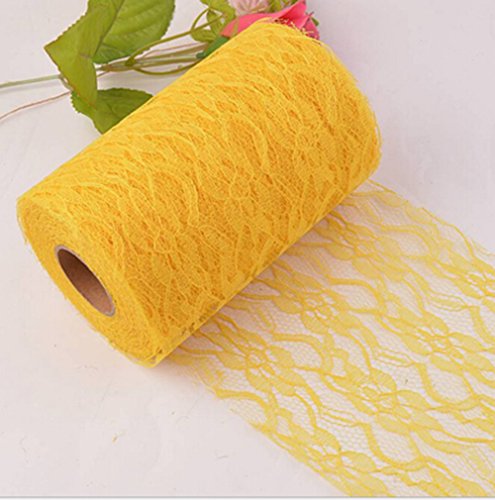 25 yards 6 inch wide flower pattern lace trim lace ribbon for tab…