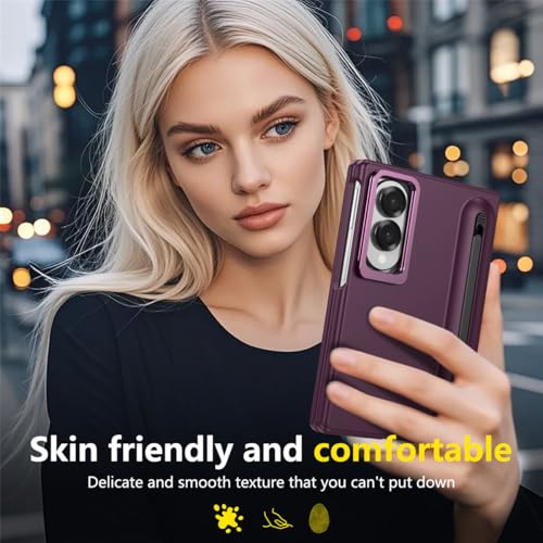 Coque Galaxy Z Fold 8 avec stylet rouge et protection écran intégrée