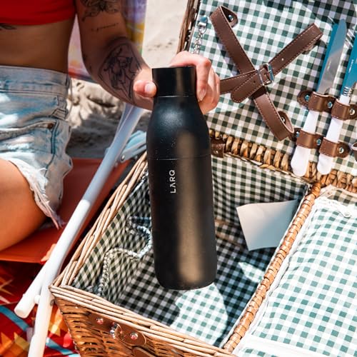 LARQ Bottle Twist Top 740ml - Insulated Stainless Steel Water Bottle, Black, 740 ml - Image 4